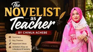 Thumbnail: The Novelist as Teacher by chinua Achebe bangla summary Theme