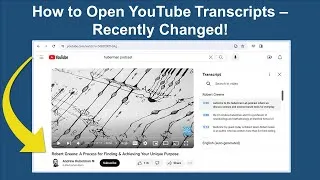 Thumbnail: How to See YouTube Transcripts - New Location!