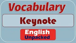 Thumbnail: Keynote Meaning Explained: Definitions, Uses and Examples