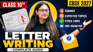 Thumbnail: Class 10 English | Letter to the Editor in 5 Minutes 🔥 Fixed Lines + CBSE 2027 Format | Nikita Singh