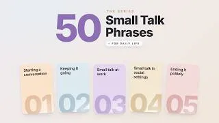 Thumbnail: 50 Small Talk Phrases For Everyday Conversation - MASTER these Today!