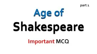 Thumbnail: Shakespearean Age MCQ | Elizabethan Age MCQ | Renaissance Period MCQ | English Literature MCQ