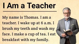 Thumbnail: Learn English Through Easy and Simple Story 🌟 I Am a Teacher || 100+ Daily Useful Sentences 