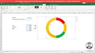 Thumbnail: How to Make a Gauge Chart for Monthly Progress Tracking | Project Visualization Ep. 6