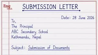 Thumbnail: Letter of submission of document | documents submission letter | Eng Teach 