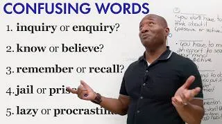 Thumbnail: 5 Confusing English Word Pairs