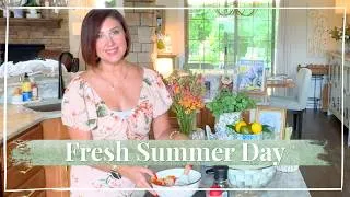 Thumbnail: A Beautiful Summer Day At Home | Cozy Reading, Farmers Market & A Fun Summer Backyard