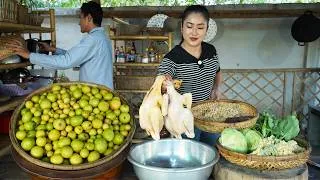 Thumbnail: Enjoy country life: Brother and sister harvest jujube fruit and cooking -Yummy roast chicken recipe
