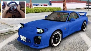 Thumbnail: Initial D 4th Stage Mazda RX-7 FD3s A-SPEC GTA San Andreas 🚗 LOGITECH G29 ENB GRAPHIC REVIEW
