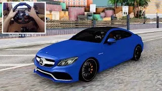Thumbnail: Mercedes Benz-AMG C63 S Coupe GTA San Andreas 🚗 LOGITECH G29 ENB GRAPHIC REVIEW