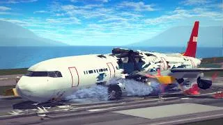 Thumbnail: All Systems Failed - Emergency Landing at the AIRPORT | Aircraft Simulation Scenarios in BESIEGE