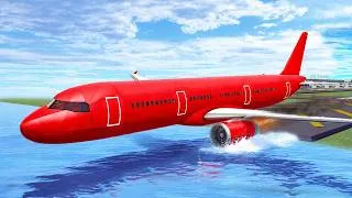 Thumbnail: Airplane crash - There wasn’t ENOUGHT POWER! Besiege plane crash into the water