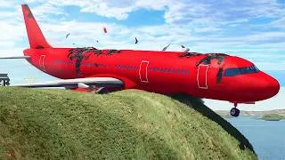 Thumbnail: NOT Enough Runway On The Plane - Will It Fly? Engines Failed Airplane Crashes ! Besiege crash #2