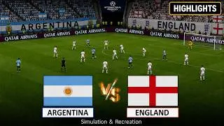 Thumbnail: England vs Argentina Highlights | FIFA World Cup 2026 | PES 2021 Video Game Simulation