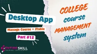 Thumbnail: College Course Management System in Java Swing + MySQL | Manage Course Page | Entire Skill