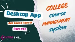 Thumbnail: College Course Management System in Java Swing + MySQL | Add Course Page UI | Entire Skill