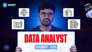 Thumbnail: Data Analyst Roadmap 2026 🚀 Fresher-ல இருந்து Data Analyst ஆக Step-by-Step Guide (Tamil)