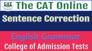 Thumbnail: Sentence Correction: How to Answer all types of questions. English Grammar and correction