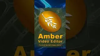 Thumbnail: Amber Video Editor / Open Source Software (Fork of Olive) #shorts
