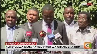 Thumbnail: Sen. Edwin Sifuna: Raila didn’t raise cowards, nor did he teach us to run away from hardship... 