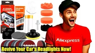 Thumbnail: Car Headlight Restoration Kit - Bring Back the Shine!