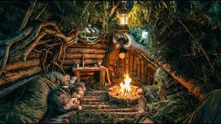 Thumbnail: Survival Shelter Under a Fallen Tree | DIY Trench Candle & Ancient Tick Protection
