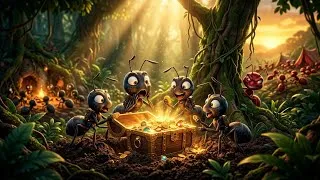Thumbnail: Ant War for Gold! Red Ants Kidnap Black Ant Queen (Part 1) | Epic Clash 3D