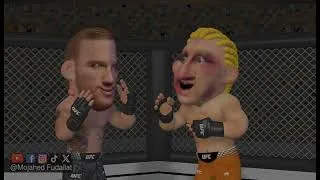 Thumbnail: Paddy vs Justin. Who Wins the UFC Clash animated 
