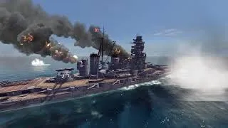 Thumbnail: IJN Kirishima Vs HMS Hood ~ Sea Power: WW2 Ships Mod