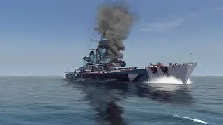 Thumbnail: RM Cristoforo Colombo Vs USS North Carolina ~ Sea Power: WW2 Ships Mod