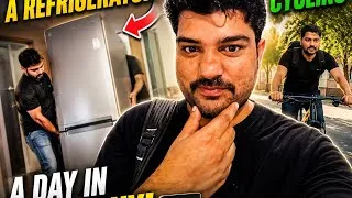 Thumbnail: Germany Student Life 🇩🇪 | Carrying a Refrigerator & Cycling Adventure 🚲