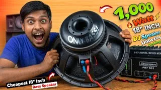 Thumbnail: I Bought 1,000 Watt 18" Inch Massive Dj Speaker Only For Bass! | Cheapest 18 Inch Speaker Unboxing..