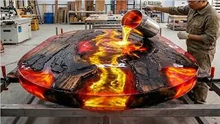 Thumbnail: Crazy — Burning Wood, Then Pouring Epoxy — The Result Will Surprise Everyone!