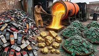 Thumbnail: How 24K Gold Is Extracted from Old Mobile Phones | Amazing E‑Waste Recycling Process
