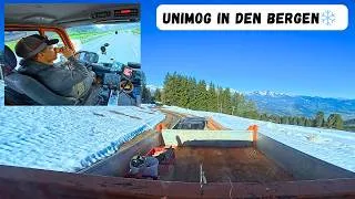 Thumbnail: Unimog U400 6Zylinder Unterwegs im Transport in den Bergen
