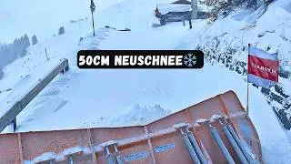 Thumbnail: ❄️50cm Neuschnee in den Alpen vom 31.03.26❄️Schneeräumung Extrem in Tirol