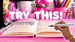 Thumbnail: I designed characters based on random stickers! 🌷😱 the results surprised me 🤭✨