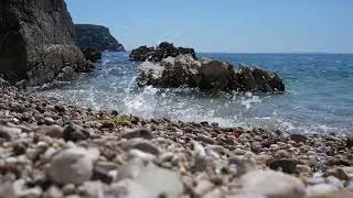 Thumbnail: 1 HOUR SOUNDS of PEBBLES on the  BEACH - RELAXING AMBIANCE - 4K / 60fps