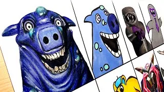 Thumbnail: Drawing CARTOON VS ORIGINAL : All New Bosses Garten of Banban