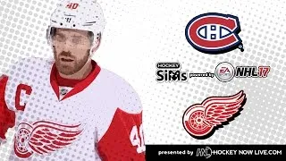 Thumbnail: Canadiens vs Red Wings (NHL 17 Hockey Sims)