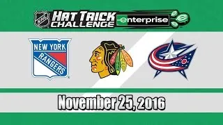 Thumbnail: The Rangers Win! NHL Hat Trick Challenge - November 25, 2016