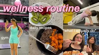 Thumbnail: my REAL wellness routine🧘🏼‍♀️🥝 (what I eat, workouts + mental health)