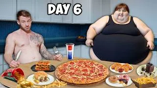 Thumbnail: I Survived The World's Heaviest People's Diets for 7 Days