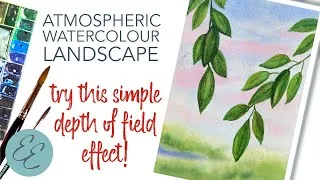 Thumbnail: Atmospheric Watercolour Landscape- Try This Simple But Effective Painting Technique!