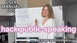 Thumbnail: This video will make you an amazing public speaker EVEN if you are shy || USER MANUAL Lecture 1