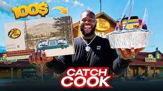 Thumbnail: $100 Bass Pro Shops Catch & Cook Challenge - Crazy Catfish Catch Clean And Cook!!!