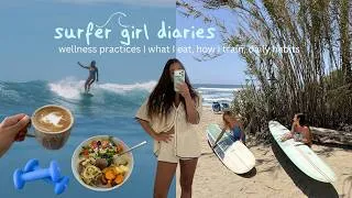 Thumbnail: surfer girl wellness | cooking at home, how I train, daily health habits