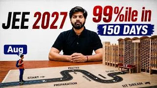 Thumbnail: JEE 2027 : How To Cover Syllabus & SCORE 99%ile in 150 Days 🔥| Full Study Plan & Roadmap | eSaral