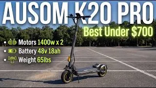 Thumbnail: Ausom K20 Pro Review - 35MPH+, Dual Motor & Suspension for Under $700!