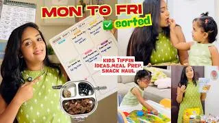 Thumbnail: I Prepped Mon-Fri School Tiffin Ideas in ONE Day| Meal Plan, Kids Grocery & Healthy Snack Haul 🥗